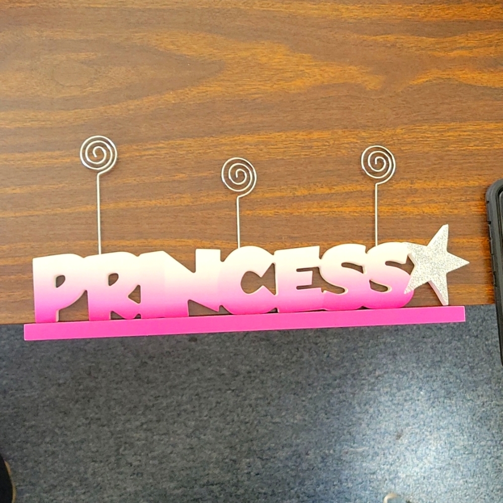 Princess table top picture holder